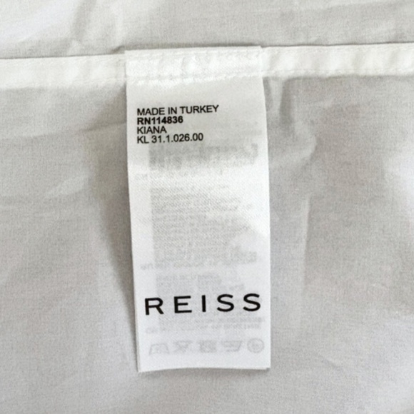 REISS | Men’s White Slim Fit Dress Shirt XL – NWT - Picture 9 of 12